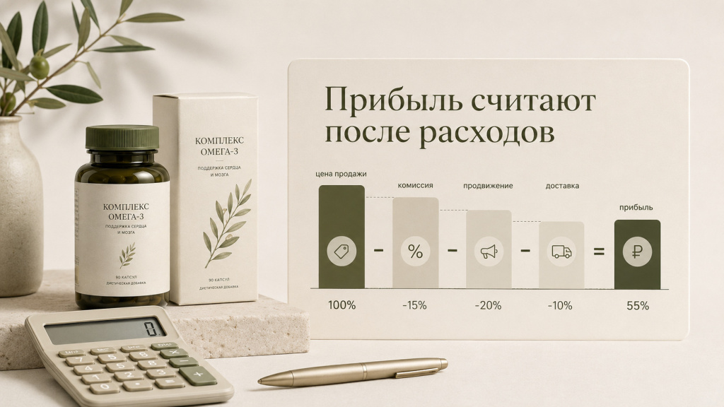 raschet-pribyli-posle-komissii-prodvizheniya-i-dostavki